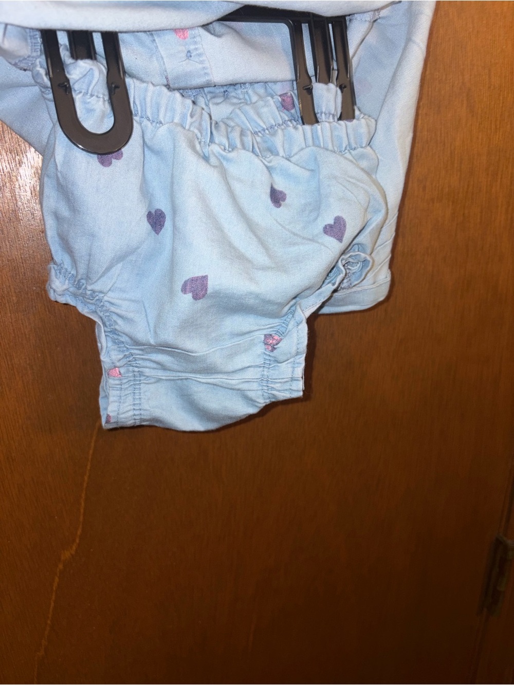 Kidgets Light Blue Baby Dress with Pink Heart Accent - Picture 2 of 3
